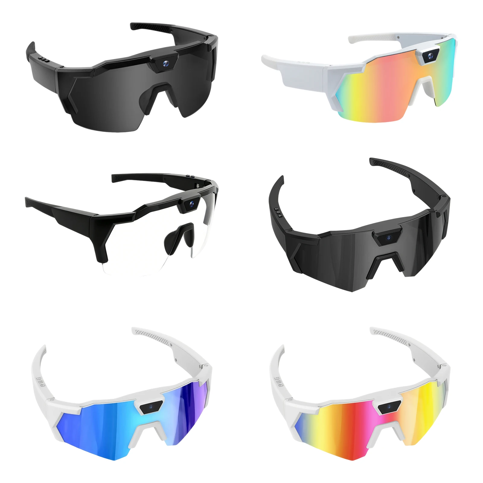 

POV Sports Glasses with Camera & 16GB Card Smart Walk Cam Sunglasses Windproof Ski Goggles Motorcycle Bicycle Driver Recorder