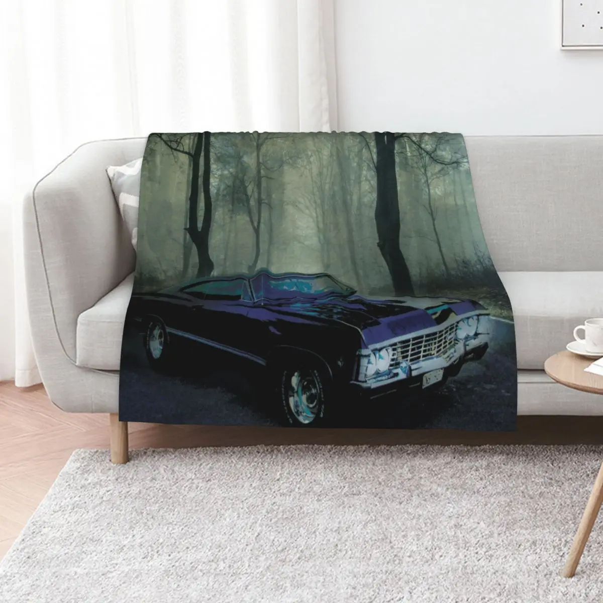 Secluded Drive - Inspired by Supernatural Throw Blanket No Pilling Soft Warm Blanket for Bed
