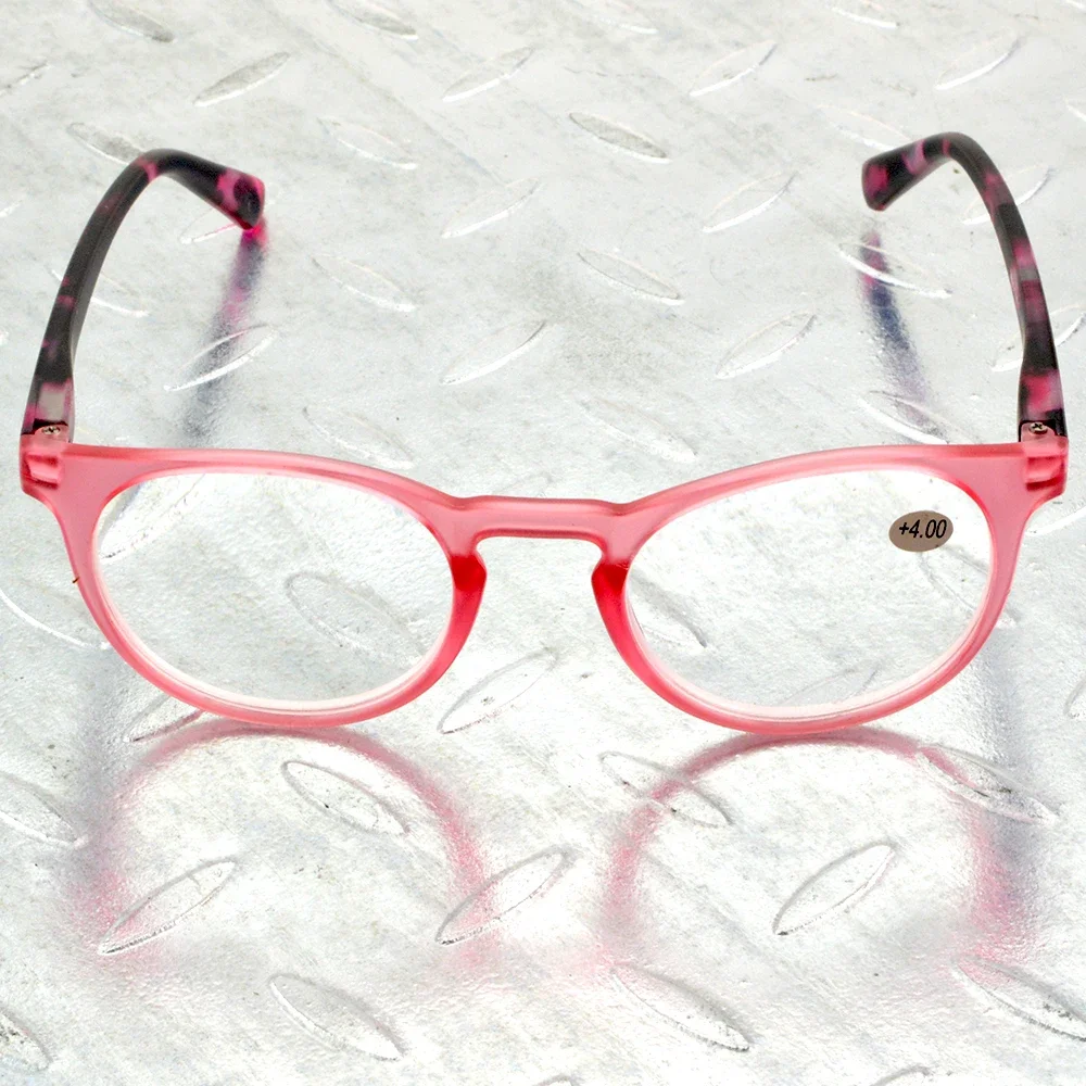 Spring Hinge Classic Fashion Round Retro Multi-layer Coating Reading Glasses +0.75 +1 +1.5 +2 +2.5 +3 +3.5 +4