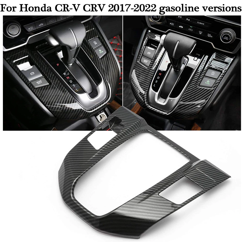 

Pop For Honda CR-V CRV 2017 2018 2019 2020 2021 2022 Car Gear Shift Box Panel Cover Trim Carbon Fiber Protector Decorate Accesso