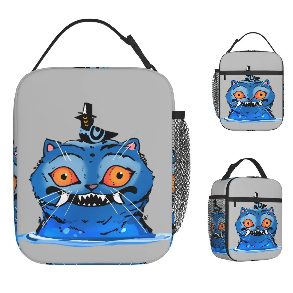 

KPop Demon Hunters Lunch Bag DERPY Portable Lunch Box Adult Travel Print Cooler Bag Retro Oxford Thermal Lunch Bags