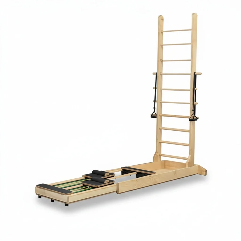 Pilates Ladder Bed, Solid Wood Commercial Pilates Equipment, Core Exercise Reformer, Heavy Duty Yoga Studio Equipment