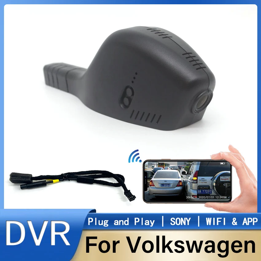 

Hidden Car DVR Camera Dash Cam For Volkswagen VW Tiguan Tarek Atlas Polo Passat Touran Taigun Golf Arteon Sharan Multivan Skoda