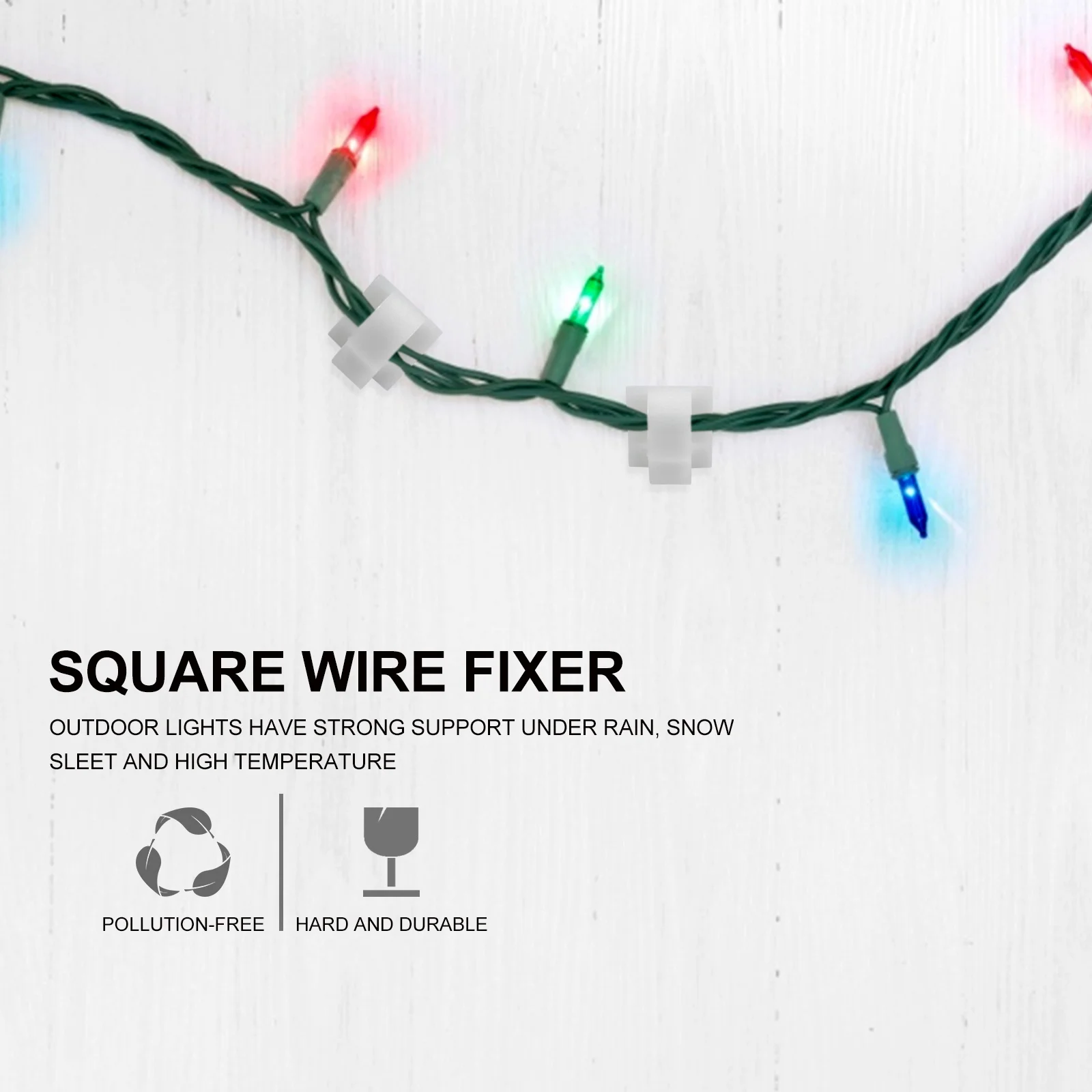 

50Pcs Cable Clips Self Adhesive Wire Clamp Cord Organizer Fixing Buckle Cable Management for Desk Use Cord Management Clip