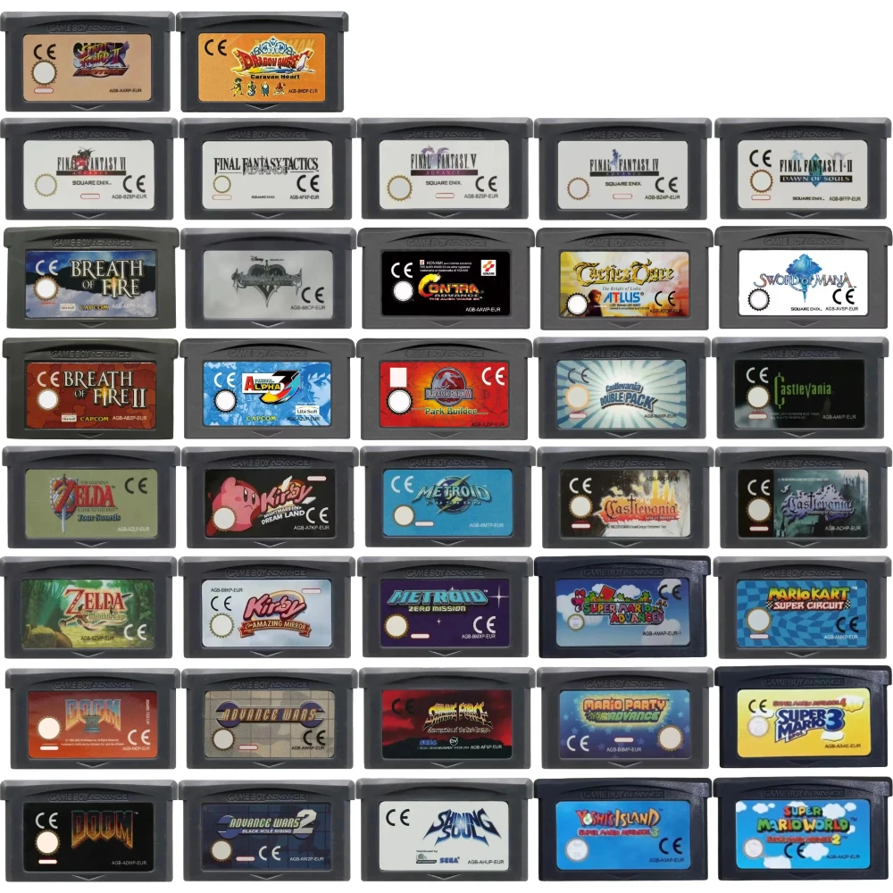 EUR-Spielmodul Gemischte Sammlung RPG Taktische Action-Shooter Europäische Version für Game Boy Advance GBA SP DS Klassisches Spiel