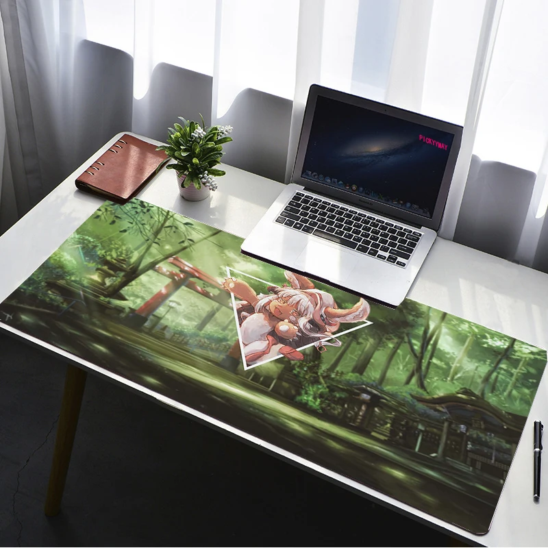 Made in Abyss 80x30cm XL Lockedge Large Gaming Mouse Pad Computer Gamer Keyboard Mouse Mat Beast Desk Mousepad for PC Desk Pad