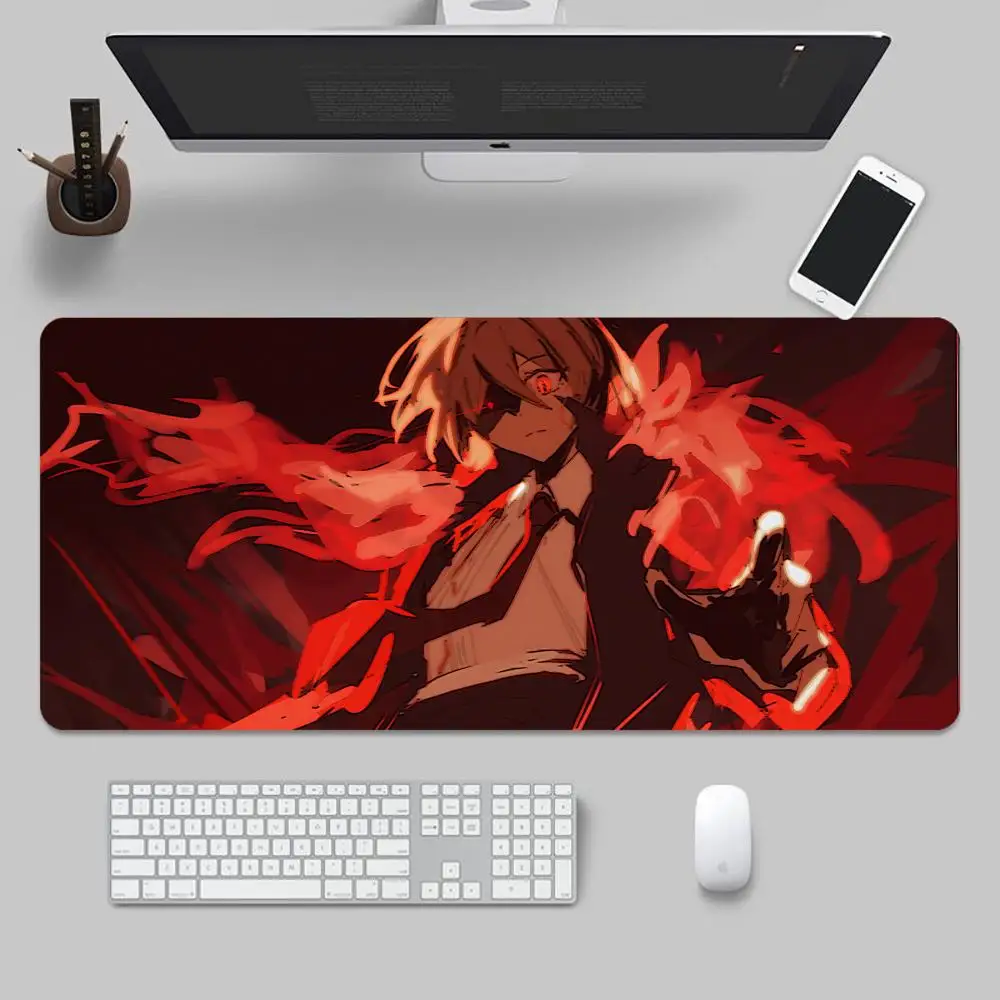 Game Limbus Company Mouse Pad Keyboard Desk Mats, Kawai Rubber, Non-Slip Desk Mat, XXL90x40cm