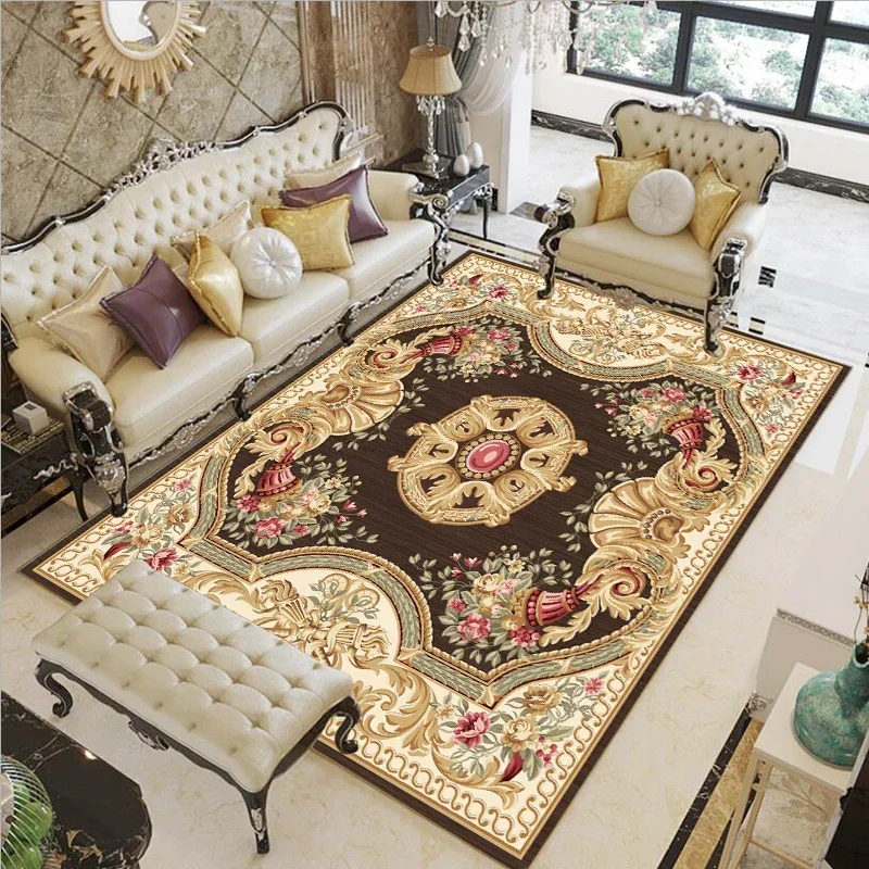 

Modern Soft Persian Carpet Rug Living Room Non-slip Anti-fouling Carpet Bedroom Living Room Decoration