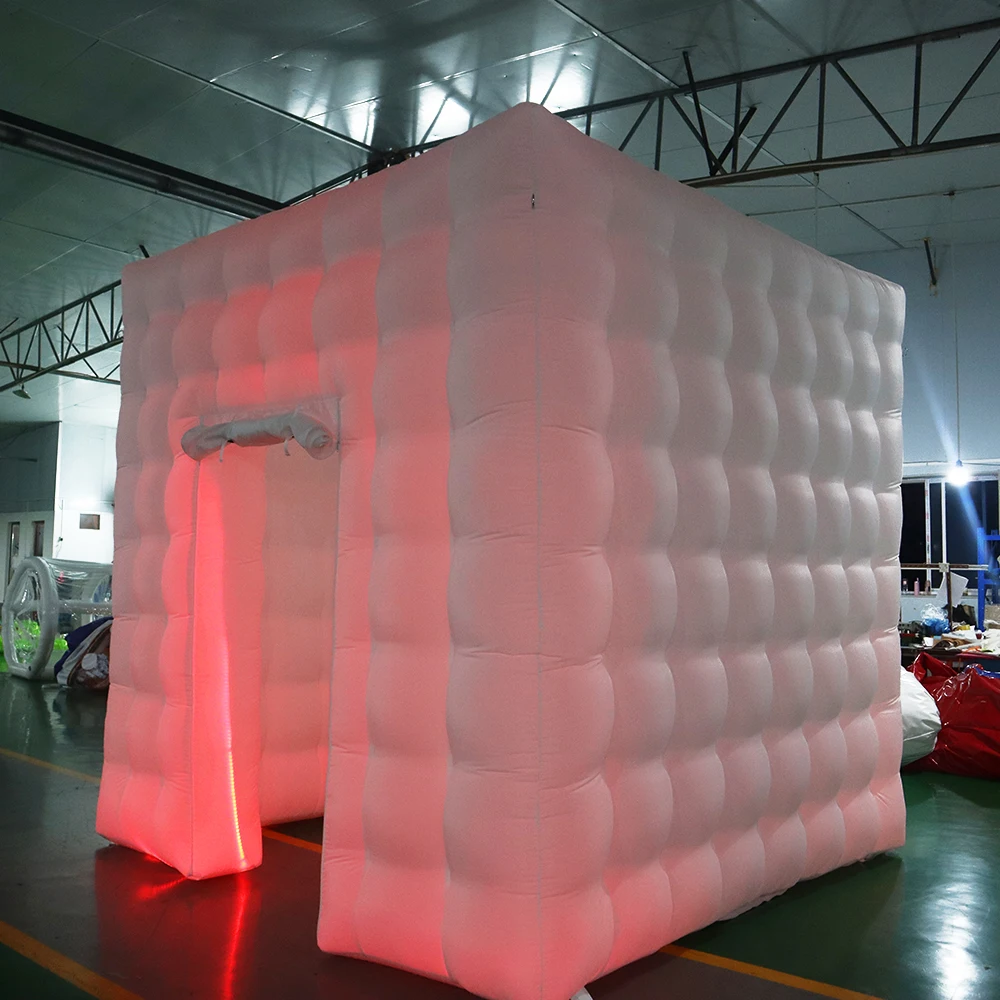 Không khí miễn phí vận chuyển inflatable cube ảnh gian hàng, gian hàng ảnh inflatable bao vây cho bán, xách tay led air ảnh tự sướng photo booth