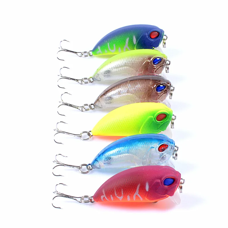 2022 Thritop New Crankbait Fishing Lures Wobblers Artificial Hard Bait  5cm 7g 6 Various Colors Bassbait Accessories