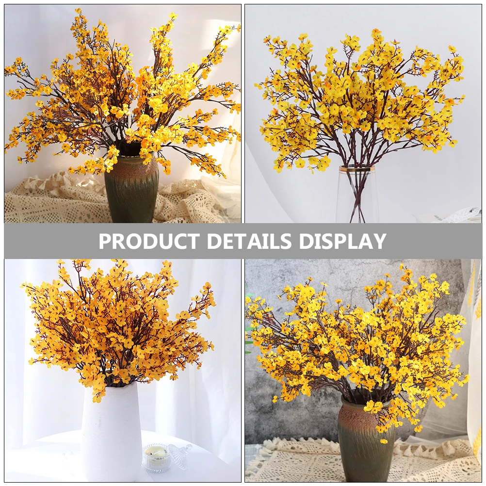 

3 Pcs Artificial Bouquet Flower Arrangement Fake Breath Flowers Silk Cloth s