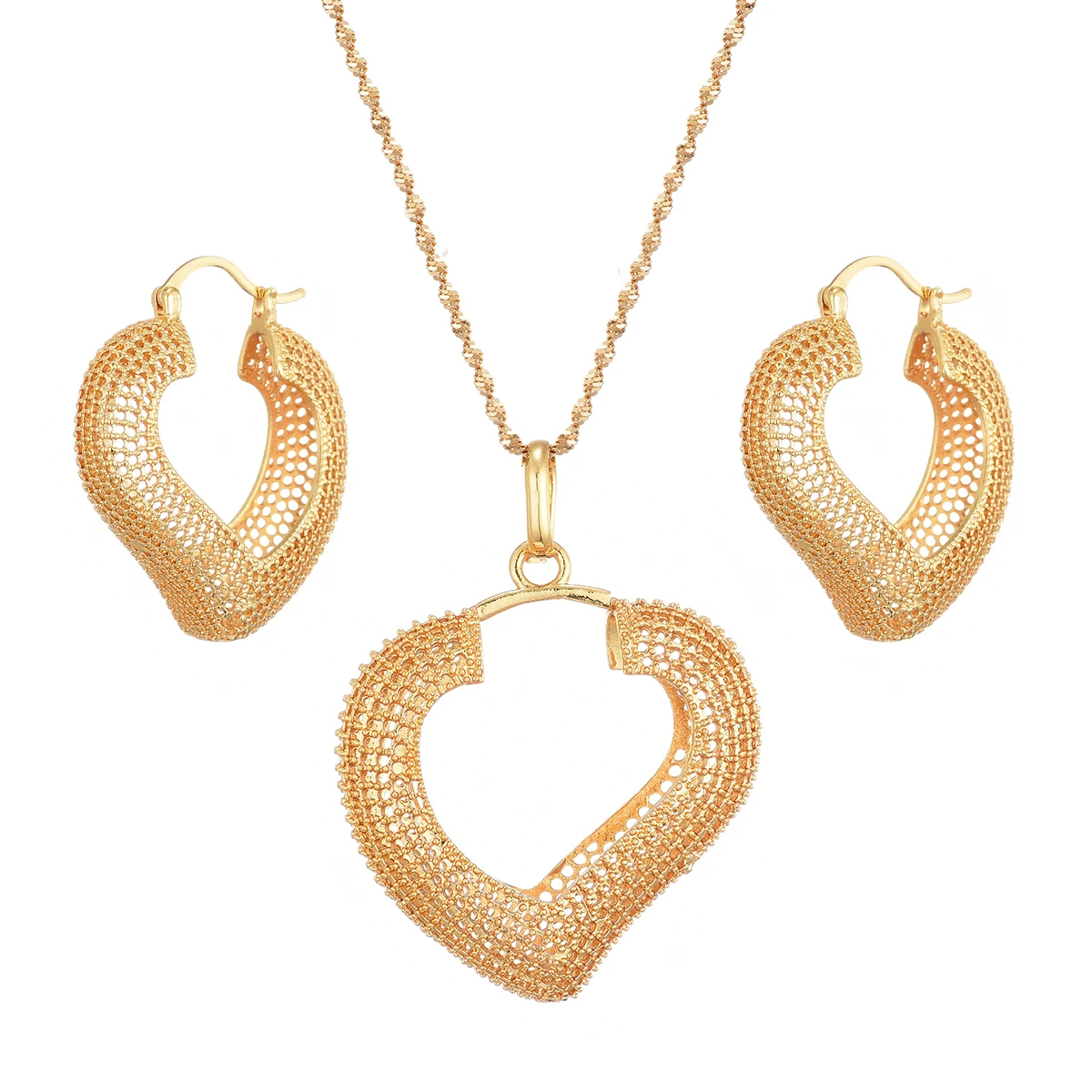 العصرية أقراط قلادة للنساء مجموعة قلادة الذهب اللون دبي مجوهرات مع حبل أسود الاثيوبية ارتداء اليومي هدايا المناسبات #3