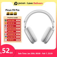 Picun F8 Pro ANC Wireless Headphones 3D Spatial Audio Head Tracking -52dB ANC HIFI Bluetooth Headset ENC HD Mic Low-Latency APP