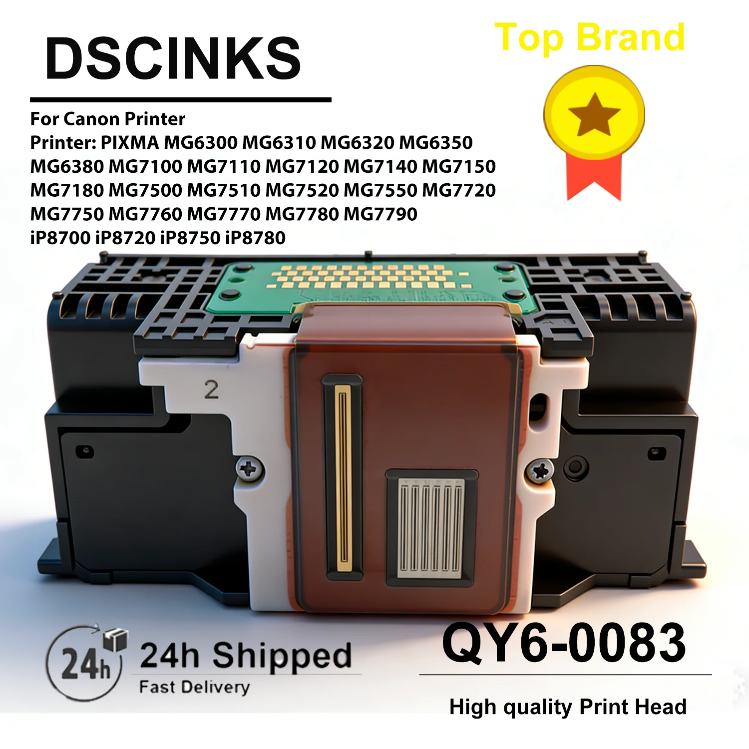 QY6-0083 Printhead for Canon MG6300 MG6310 MG6320 MG7100 MG7120 MG7180 MG7500 MG7550 MG7720 MG7790 IP8700 IP8720 IP8750 IP878