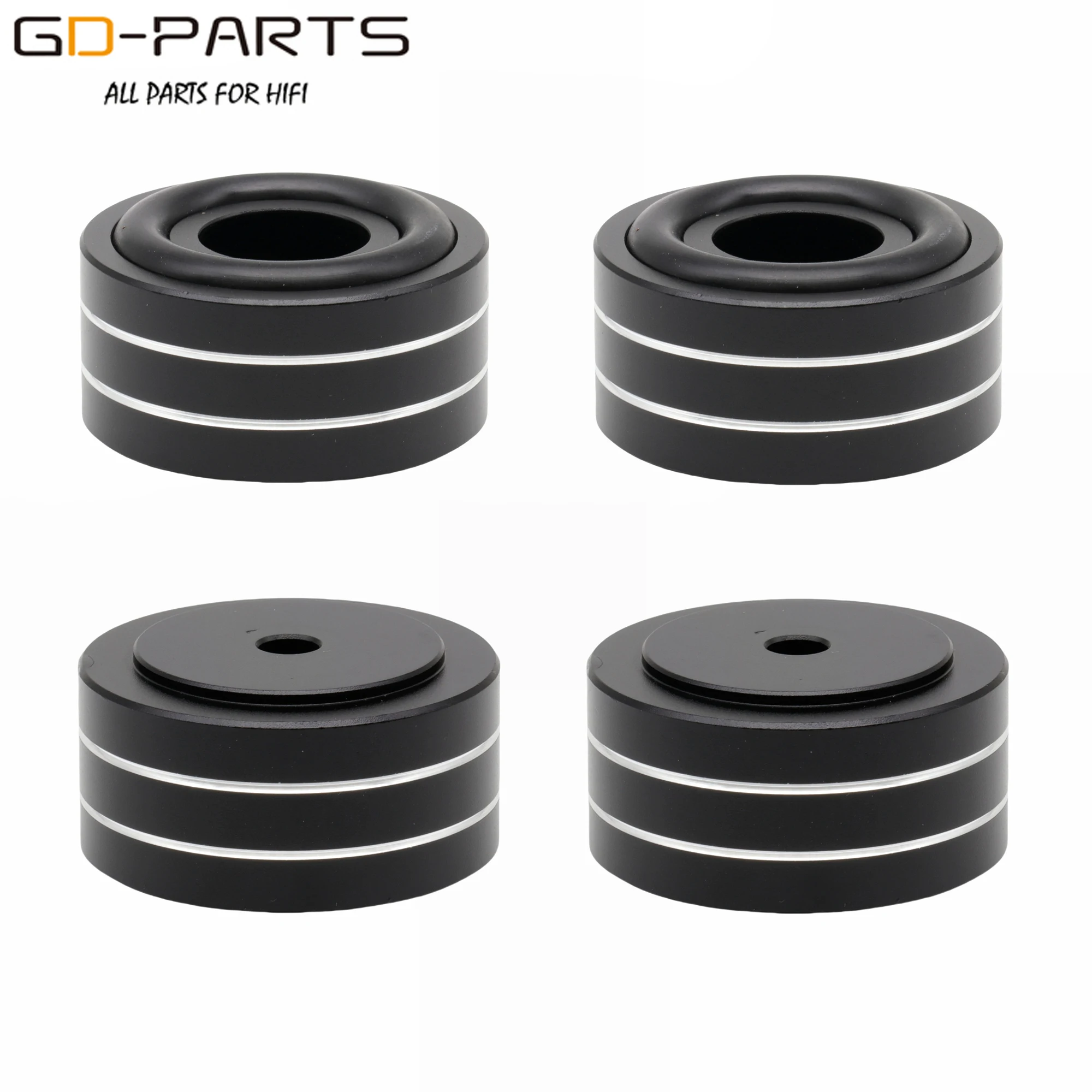 30mm*15mm Solid Full Aluminum Speaker AMP Isolation Stand Feet Cones Damper Legs For Hifi Audio Monitor Computer Chassis 4PCS