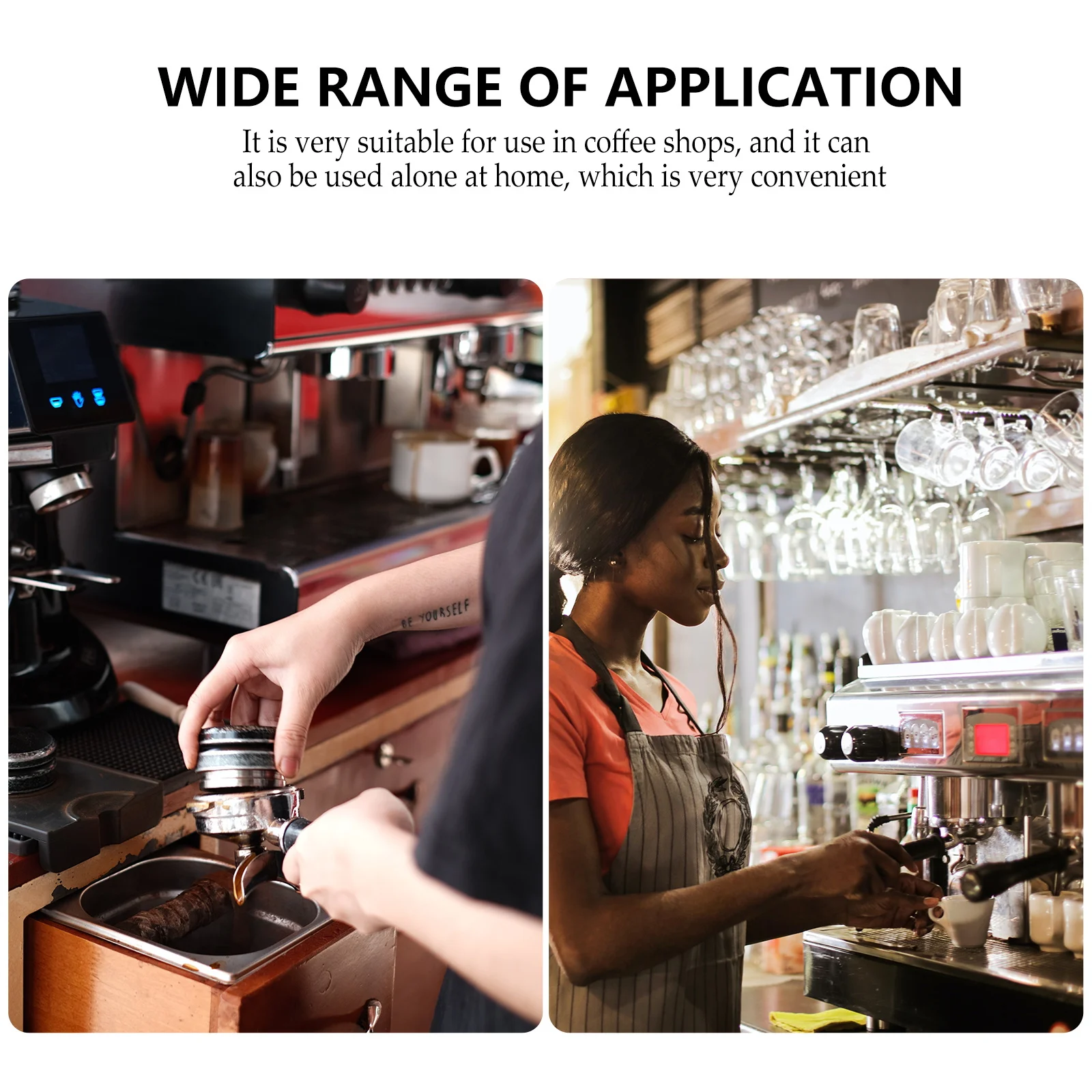 

Coffee Receiving Ring Aluminum Alloy Twist Lock Design For Most Coffee Makers Dosing Funnel Kitchen Bar Accessory