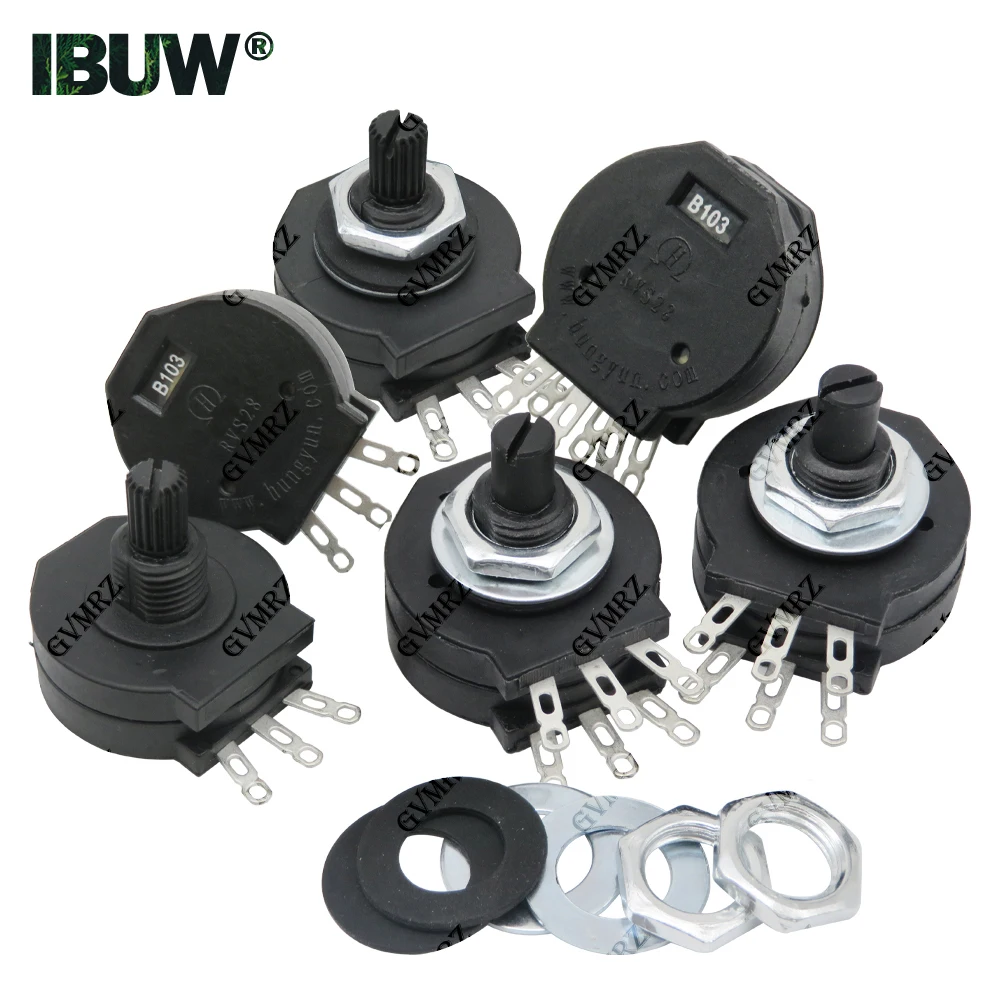 RVS28P-B102 B103 3PIN/6PIN Elektroschweißgerät Potentiometer 2W 1K 10K Schweißmaschinenteile RVS28 B102 B103