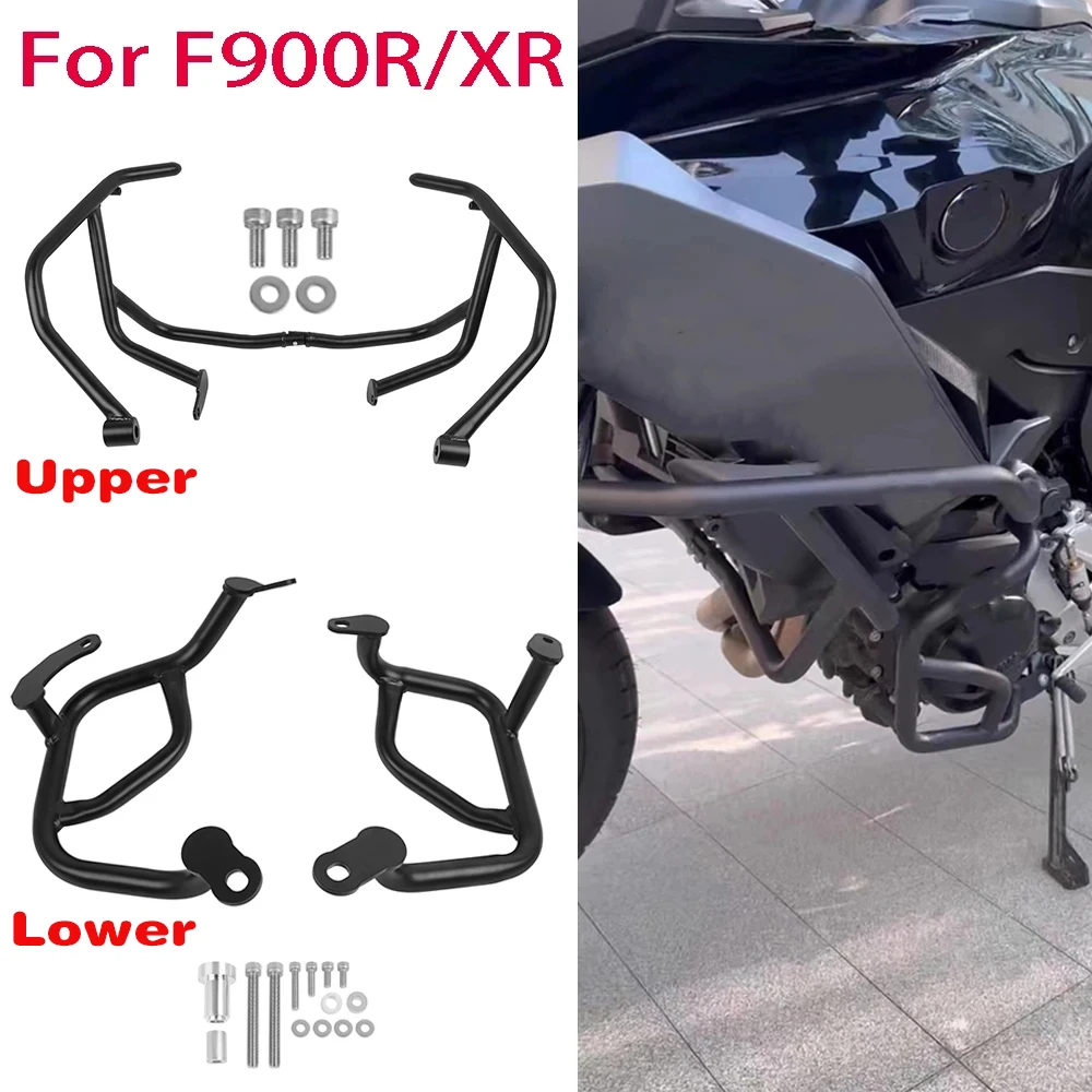 For BMW F900R F900XR F 900 R F900 XR 2020-2023 2022 2021 Motorcycle Crash Tank Bars Engine Guard Bumper Stunt Cage Protector