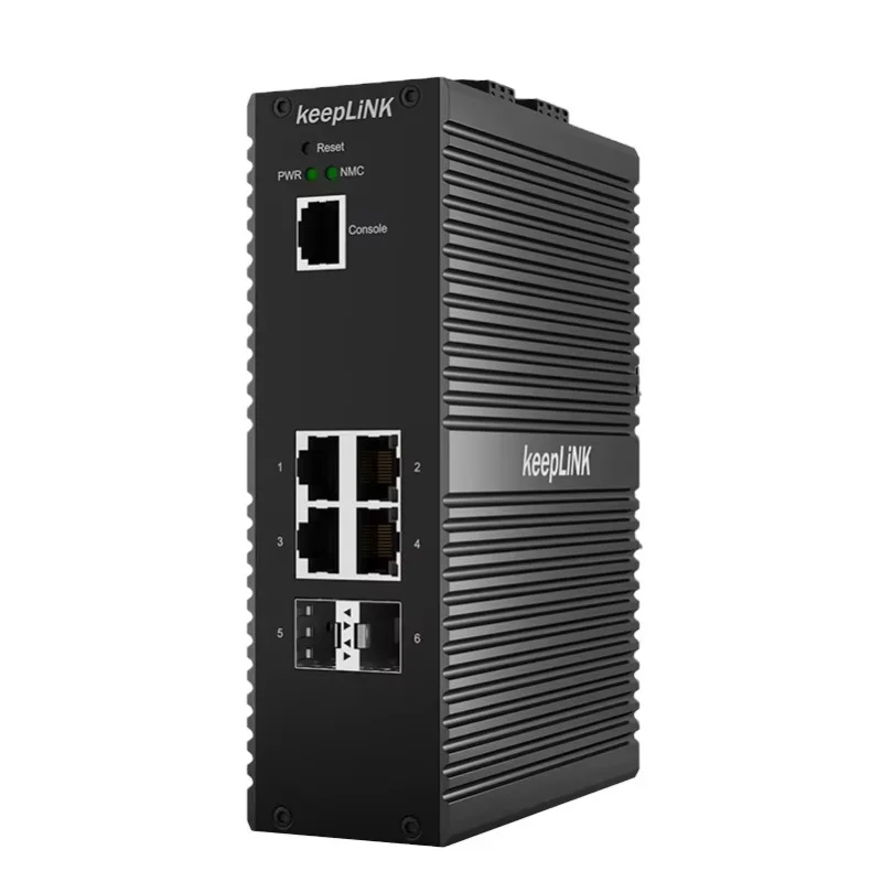 High Level FCC Class a Industrial 4 Gigabit Poe with 2 Sfp Layer 2 Management Ethernet Switch with SNMP QoS 36G Capacity OEM ODM