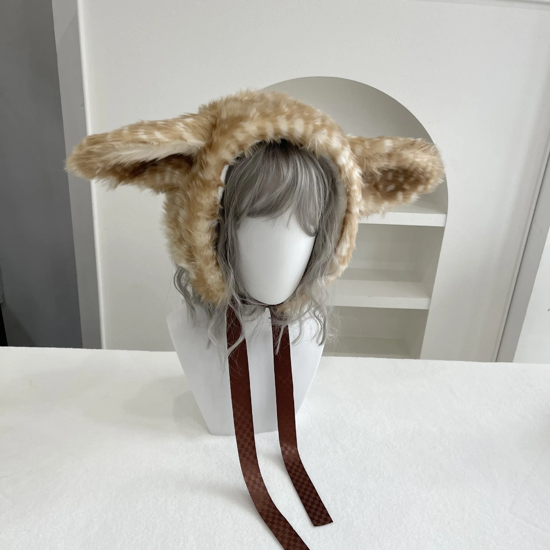 Winter Elk Print Plush Earmuff - огляд і ціна Winter Cycling Commute