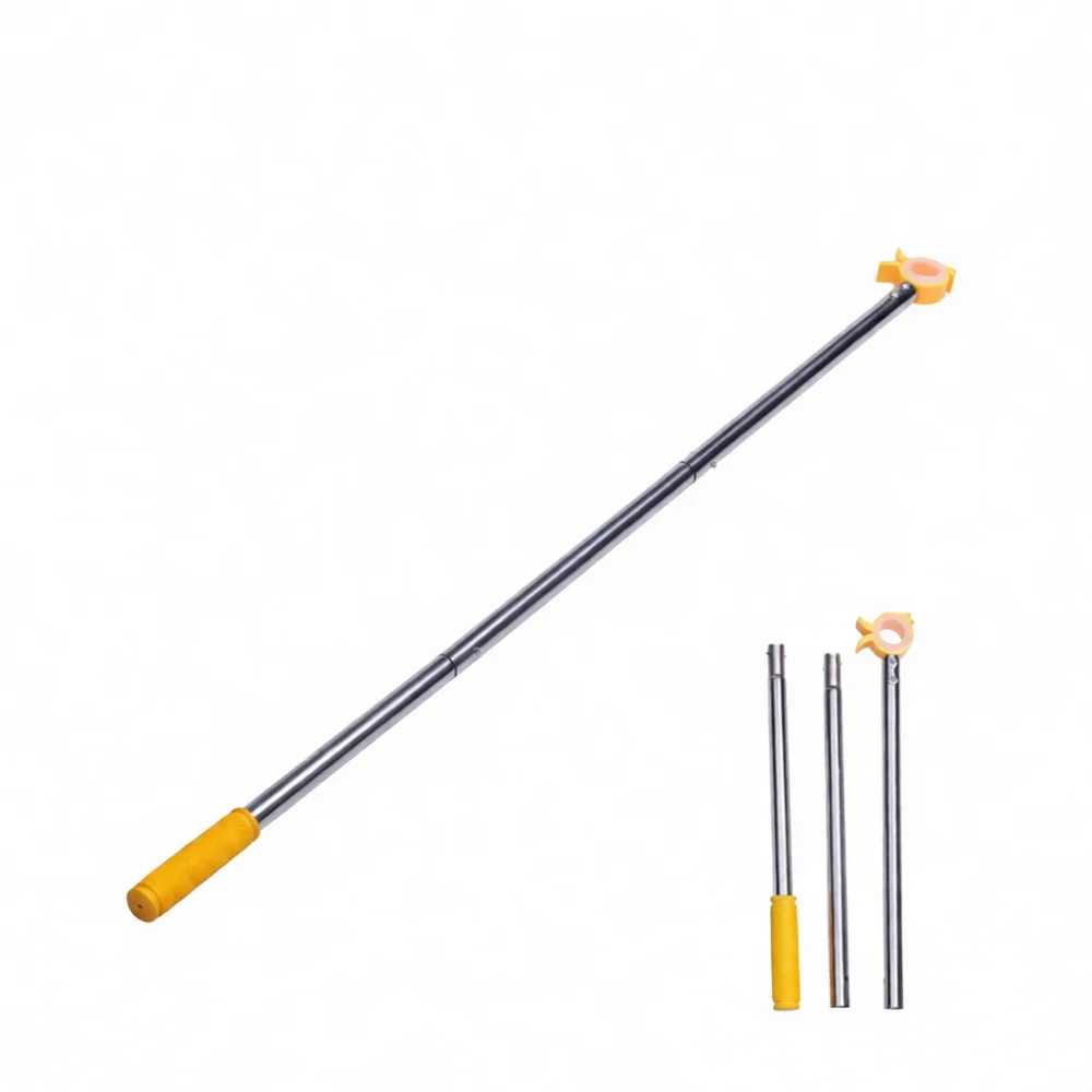 Adjustable Window Opening Pole Stainless Steel Portable Telescopic Rod For High Windows Easy Reach Assisted Opening Tool