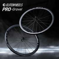 ELITEWHEELS PRO GRAVEL 700C Carbon Wheelset Inner 24mm Center Lock Disc Brake 36T Ratchet Cyclocross Wheels HG/XDR Hub