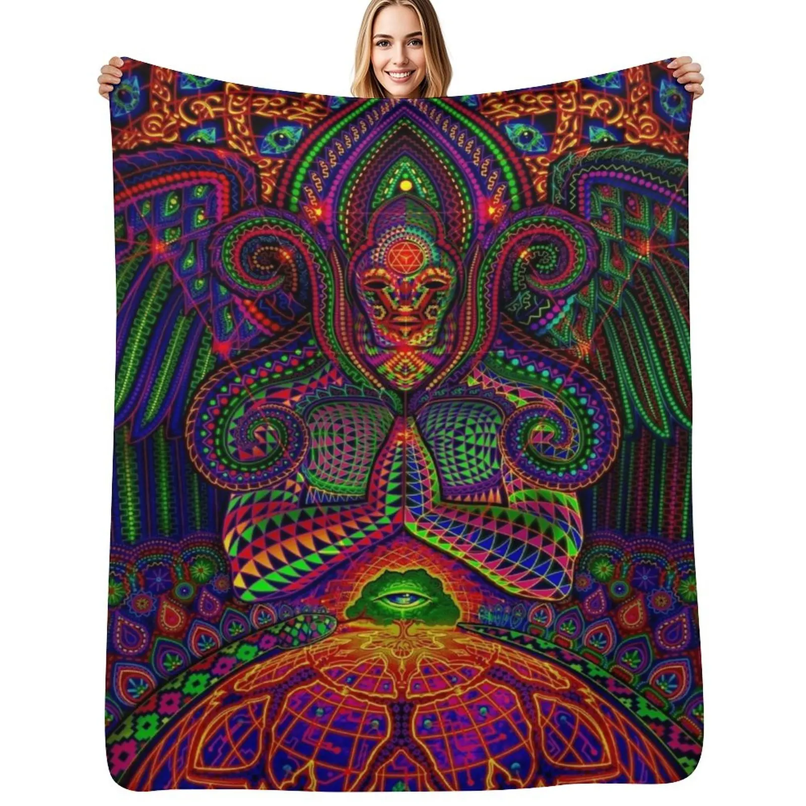 The God Source Throw Blanket Soft Warm Blanket Gift for Men Women Adults