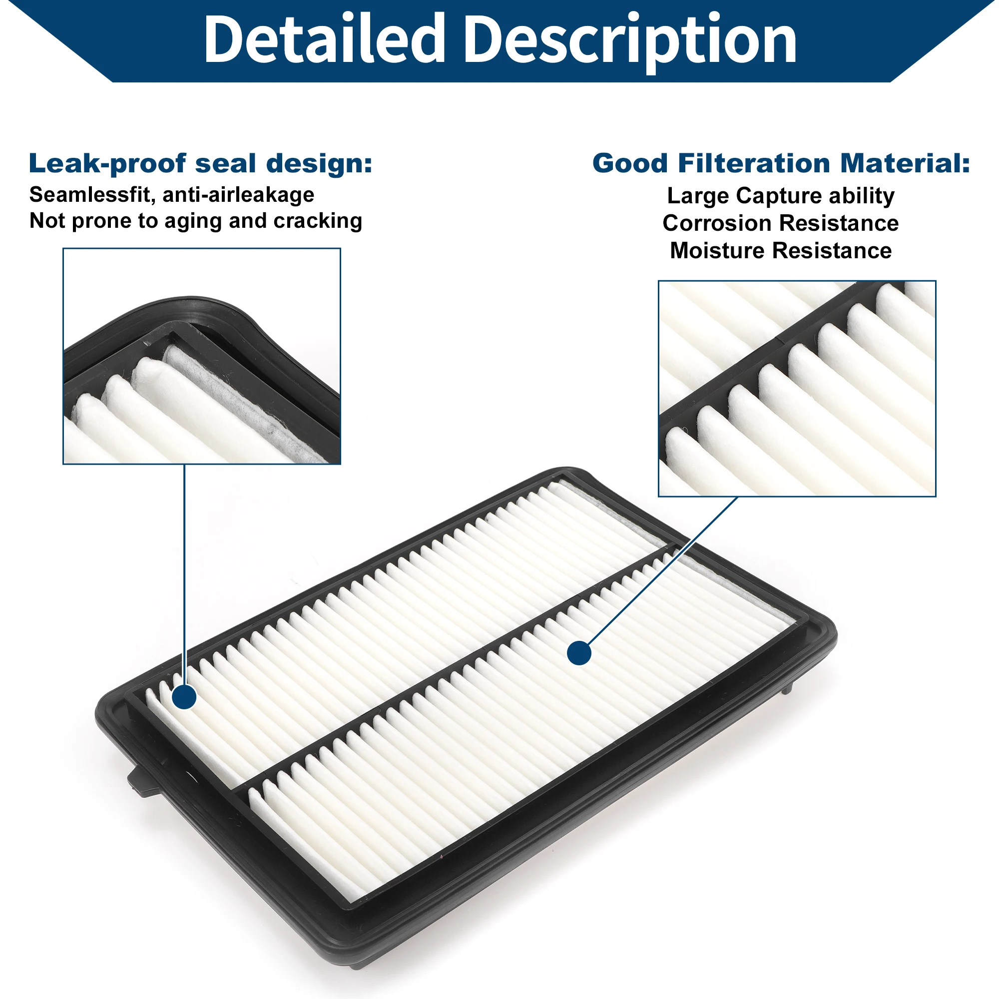 

X Autohaux автомобильный воздушный фильтр двигателя No 17220R8AA01 для Acura RDX 3,5 л 13-18 длительный фильтрующий элемент воздухоочиститель 1 шт.