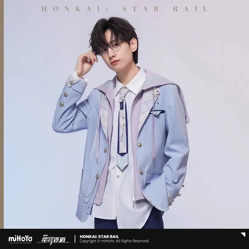 

Official Honkai: StarRail March 7th Theme Impression Series Fake Two Piece Jacket miHoYo Anime Peripheral Gift