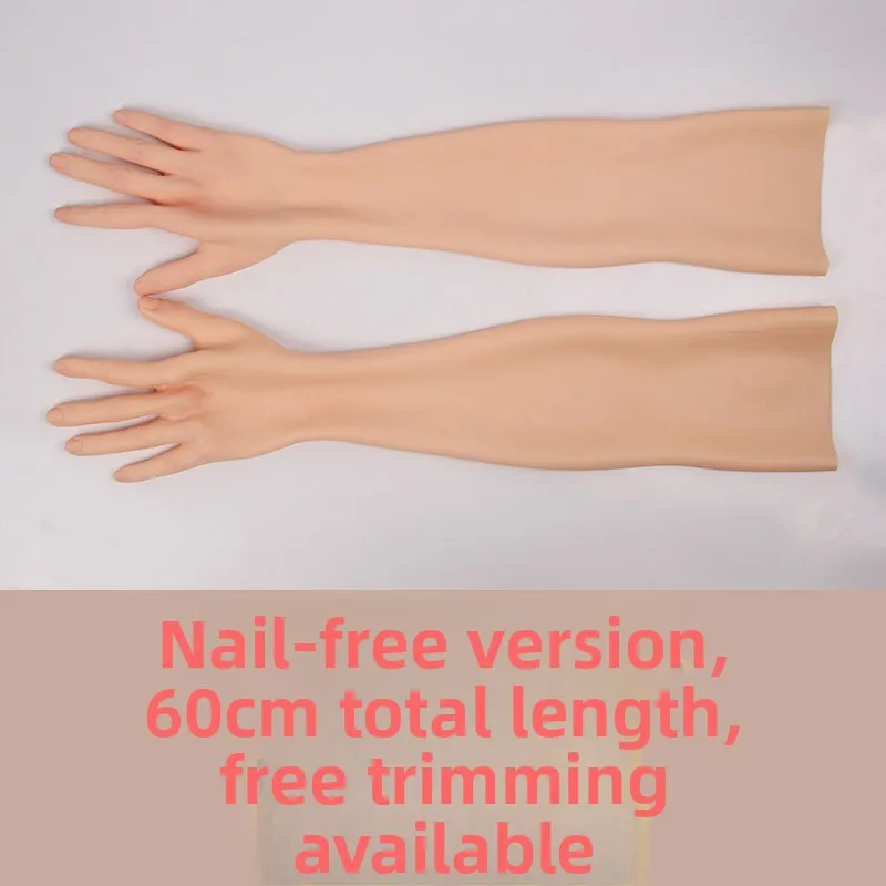 Simulation Silicone Gloves Fake Hands Fake Skin Fake Lady Women's Clothing Boss CDTS Cross-dressing Wearing Women's Gloves