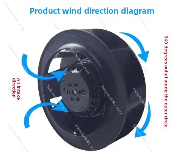 Eddy Current Centrifugal Fan Outer Rotor Tilt Injection Molding Machine Servo Spindle Motor Turbine FFU Fan