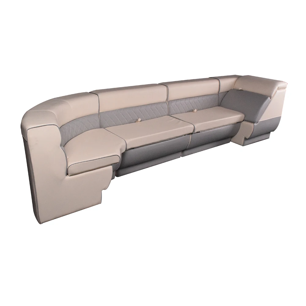 

Boat Sofa Marine Seating Storable Sun Protection and UV Resistant Multi-Combination Sofa Sets Bench Pontoon Boat Furniture