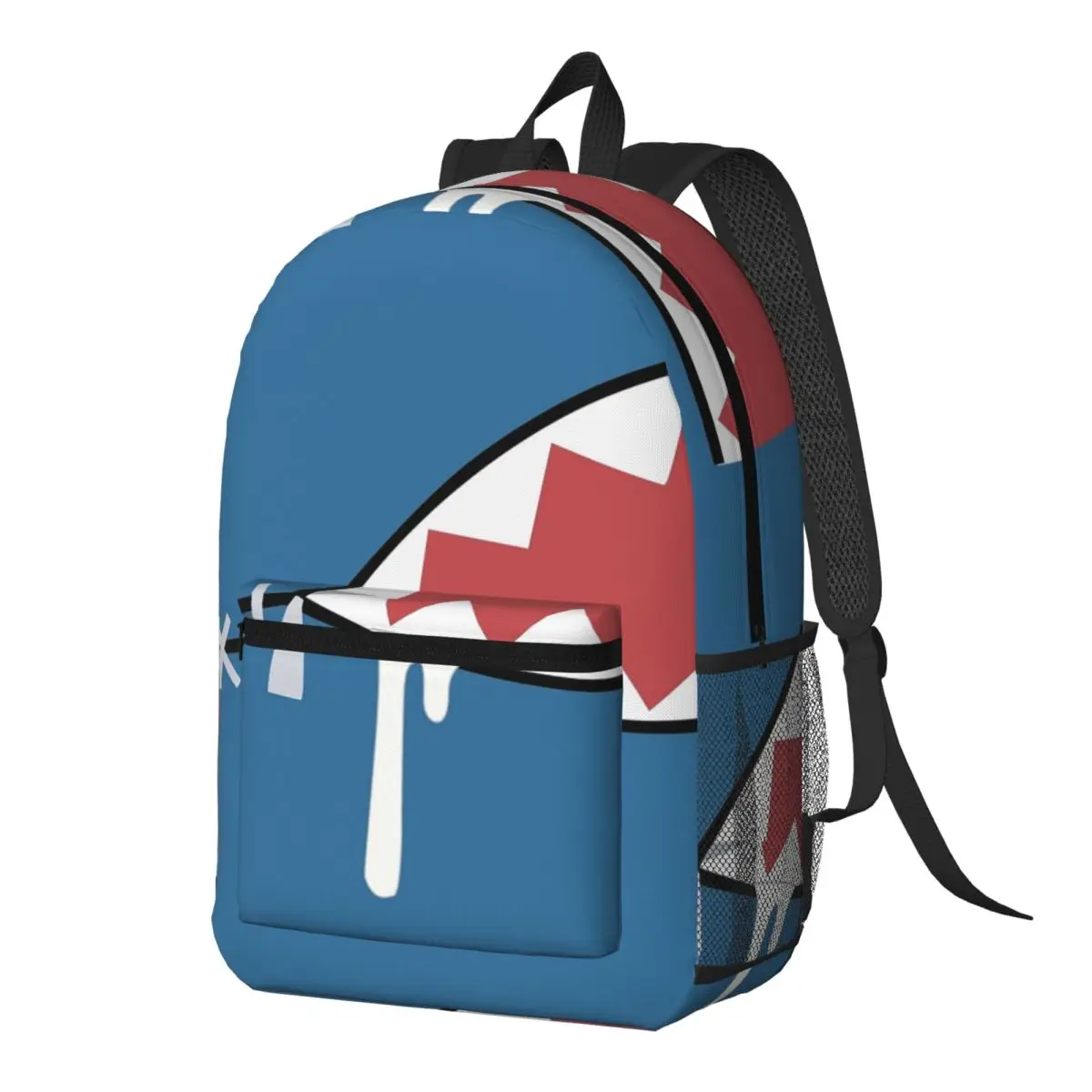

Gawr Gura Shark Mouth Backpack Daypack Large Capacity Kids BookBag School Bag Shoulder Bags for Men Women