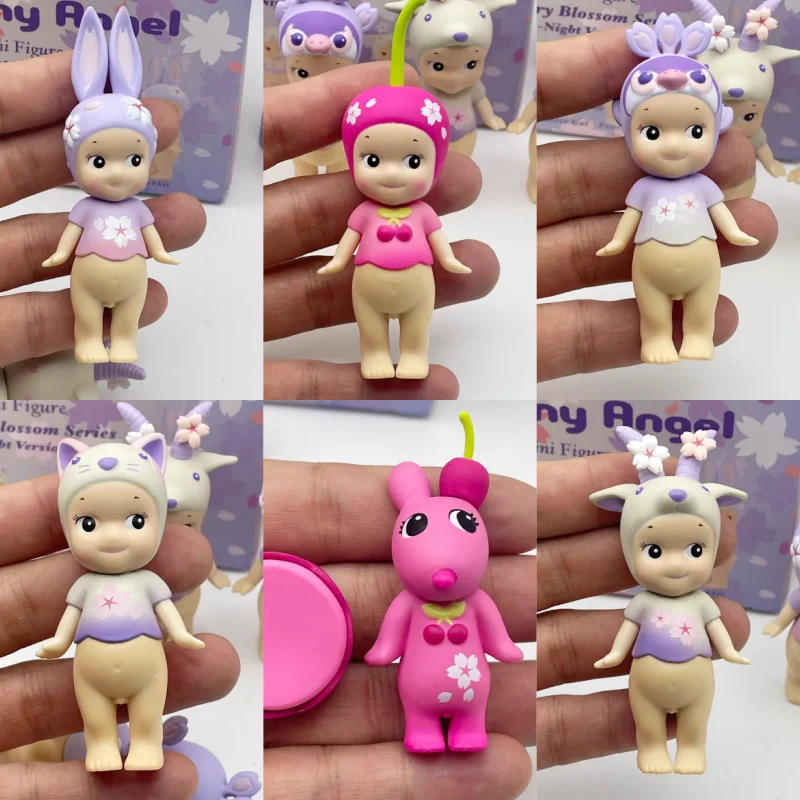 

Anime Sonny Angel Cherry Blossom Series Nigbt Version Cherry Blossom Limited Editions Blind Box Ornaments Cute Surprise Toy Gift