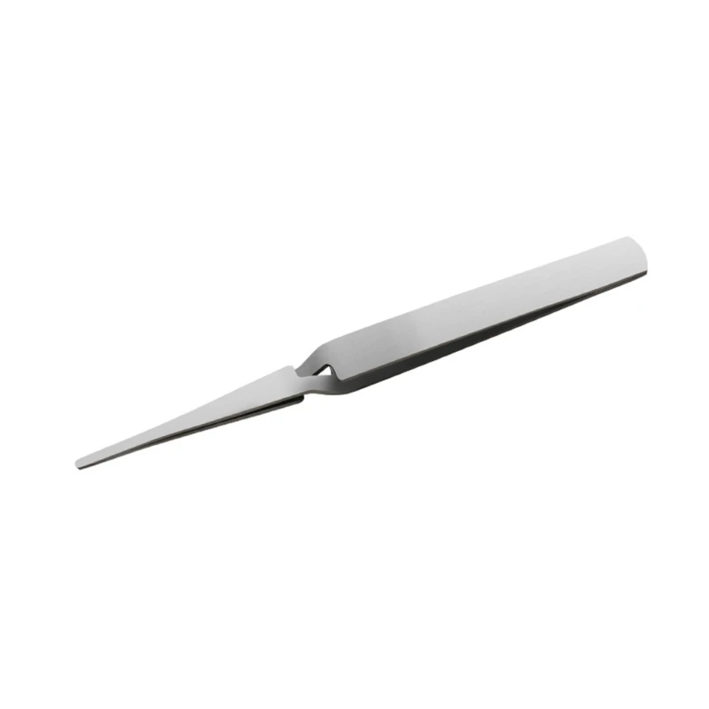 652F Lock Stainless Steel Reverse Action Pointed Round Tweezers Hand Tools