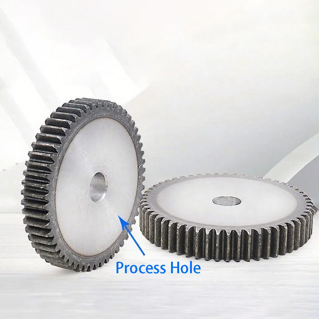 1Pcs 2.5Mod Spur Gear Process Hole Pinion Gears 58 Teeth-78 Teeth 2.5 Module 45# Steel Flat Cylindrical Motor Transmission Gear
