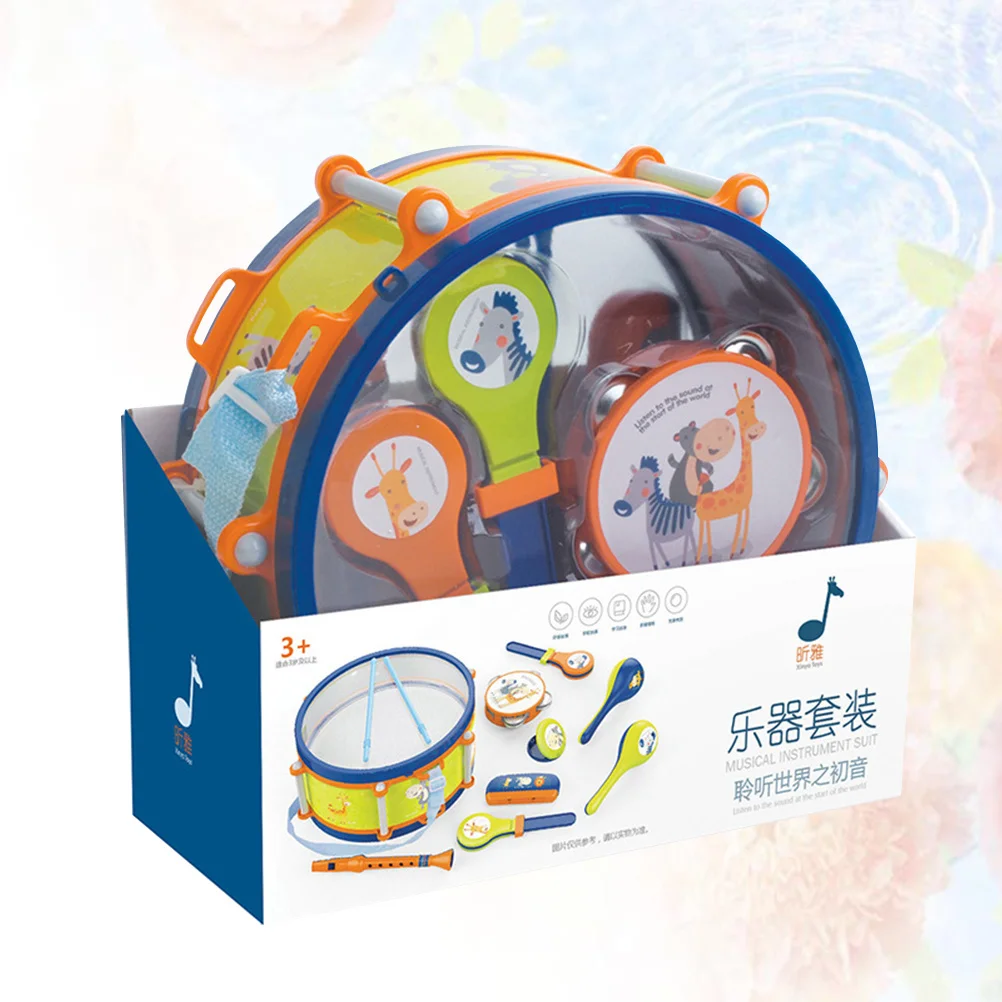 Set di batterie jazz colorate per bambini Strumenti musicali per bambini in età prescolare Kit di percussioni ritmiche per l'educazione Set di percussioni