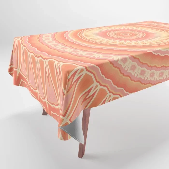 Beautiful Boho Mandala Pattern Printed Tablecloth Home Decor Rectangular Party