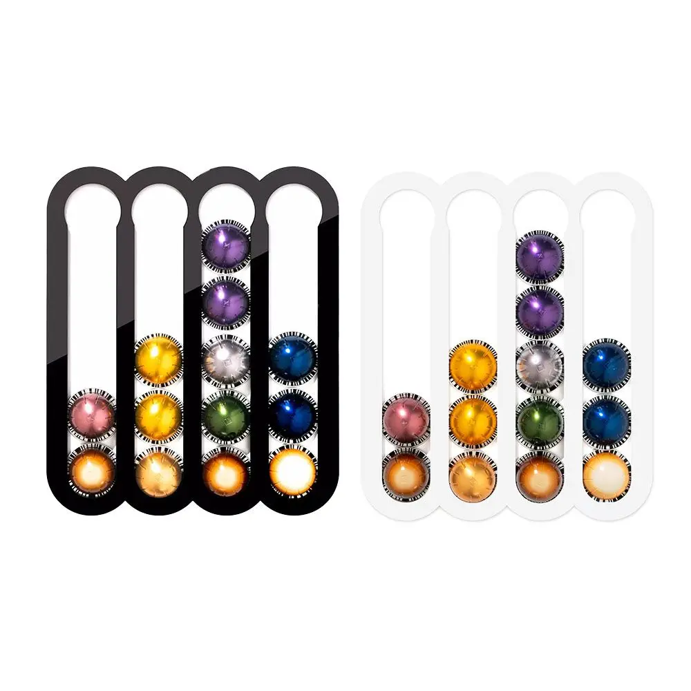 VERTUOLINE Acrylic Material with Magnets, Coffee Capsule Storage Cabinet, Ceramic Tiles, Dining Room Wall-mounted Storage Holder view 2