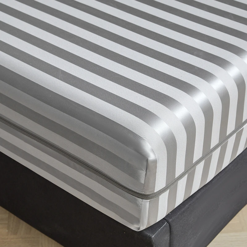 غطاء مرتبة ساتان فاخر بسحاب سد - مراجعة Mattress Pad Topper وسعره