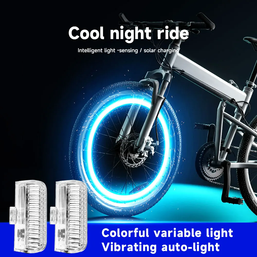 

Фонарь со спицами для одного велосипеда для езды на горном или дороге, красочный светильник со спицами, светильник из стальной проволоки для горного велосипеда, USB