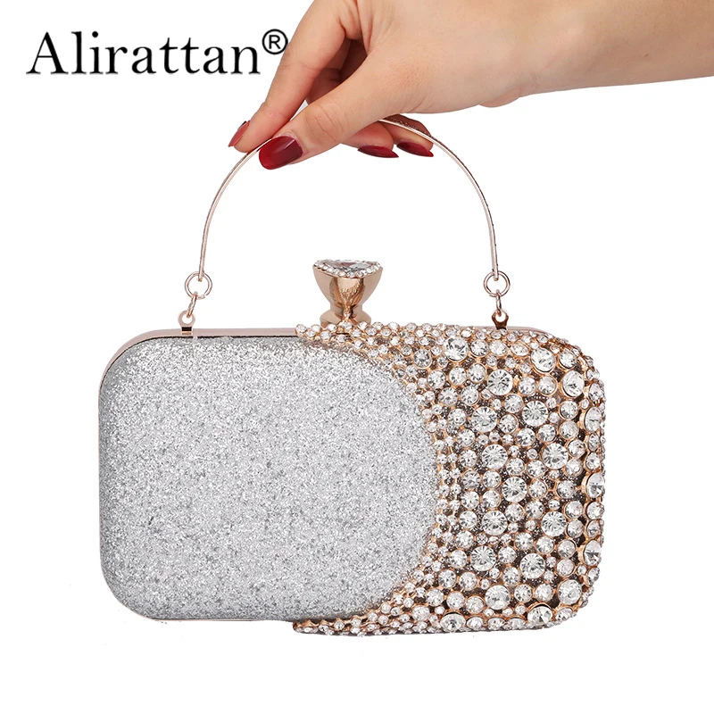 

Alirattan Ladies Evening 2024 Summer New Bags for women Handbags Diamond Banquet Clutches Women's Bags bolsa feminina