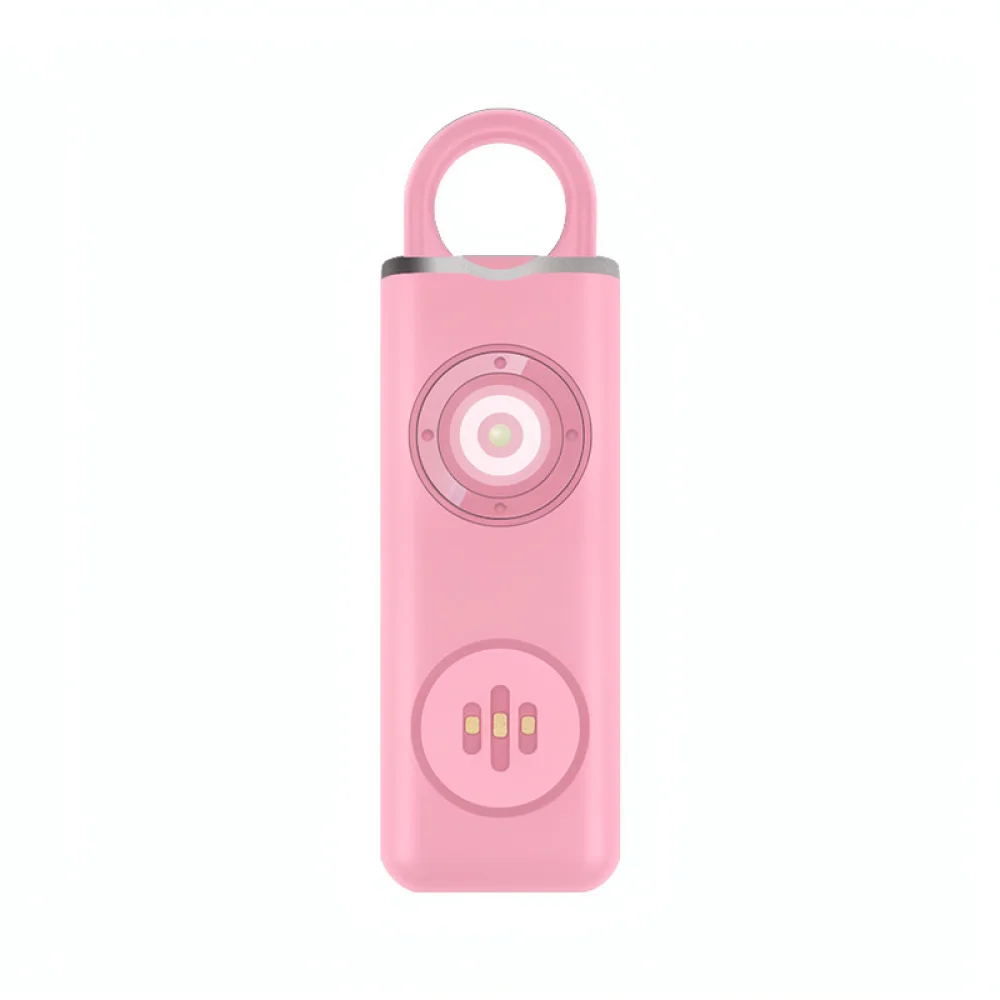 Personal Safety Alarm USB Rechargeable Keychain Emergency Siren For Women Students Outdoor Survival Self Defense