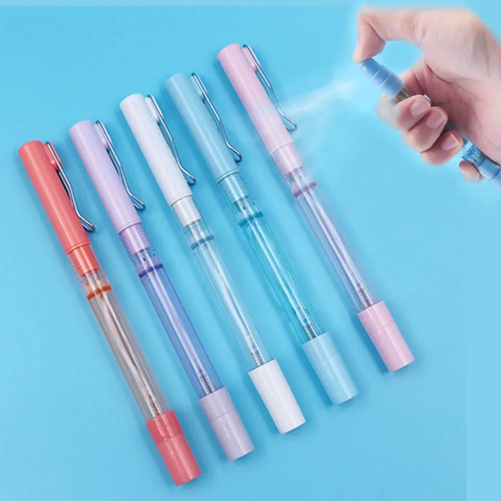 Дорожный насос-распылитель, инструмент для письма, дезинфицирующее средство для рук, офисные канцелярские принадлежности, гелевая ручка-спрей, гелевые чернильные ручки, ручка для подписи, ручка-спрей