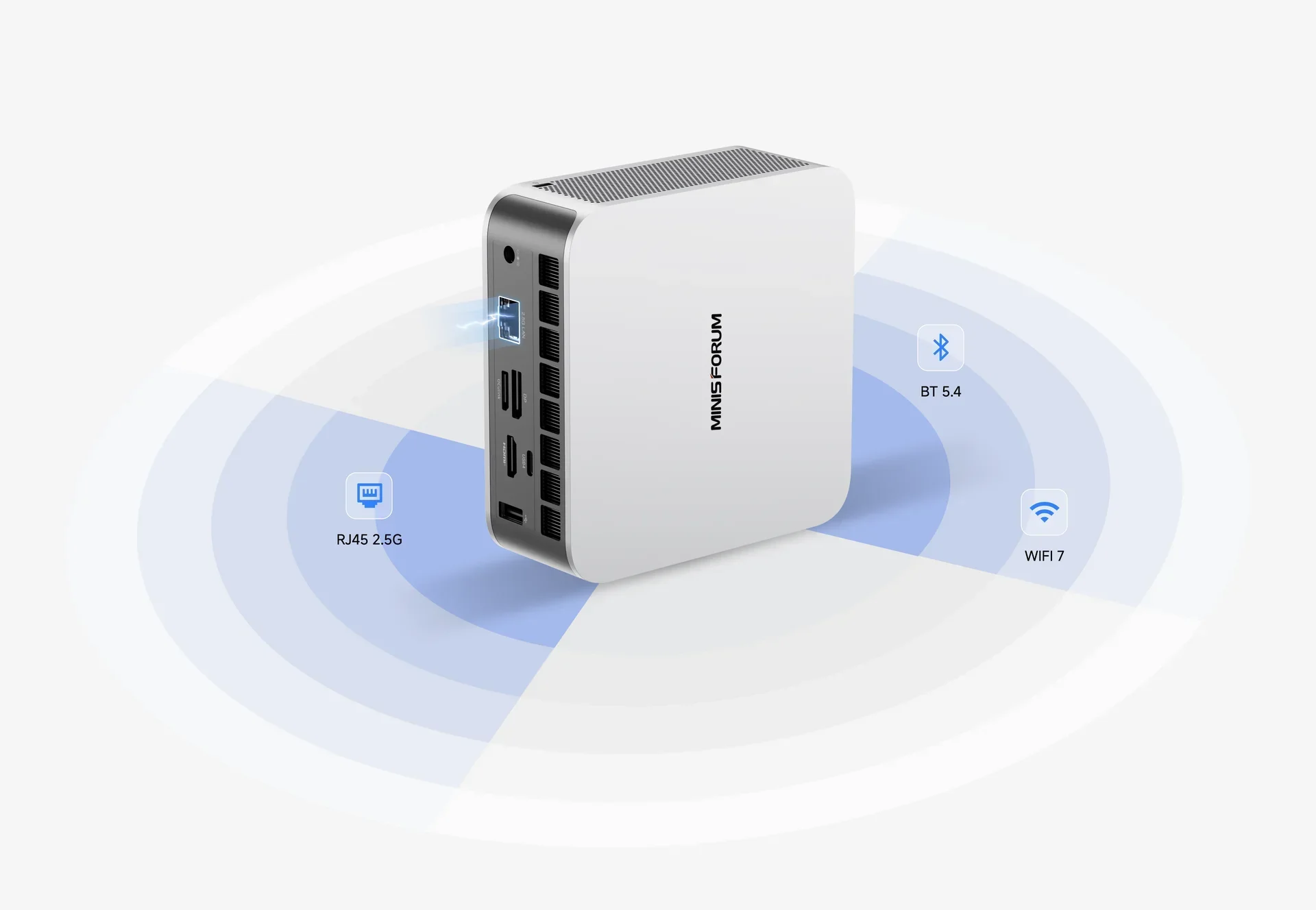 MINISFORUM AI X1 Mini PC R7 255 / Al 9 HX 370/470 Dual Channel DDR5 5600MHz WiFi7 BT5.4 Oculink Dual USB4 Computer Dual Speakers