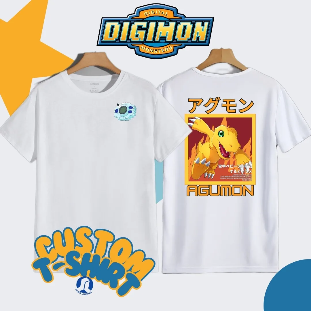 T-Shirt Anime Digimon Agumon Unisex