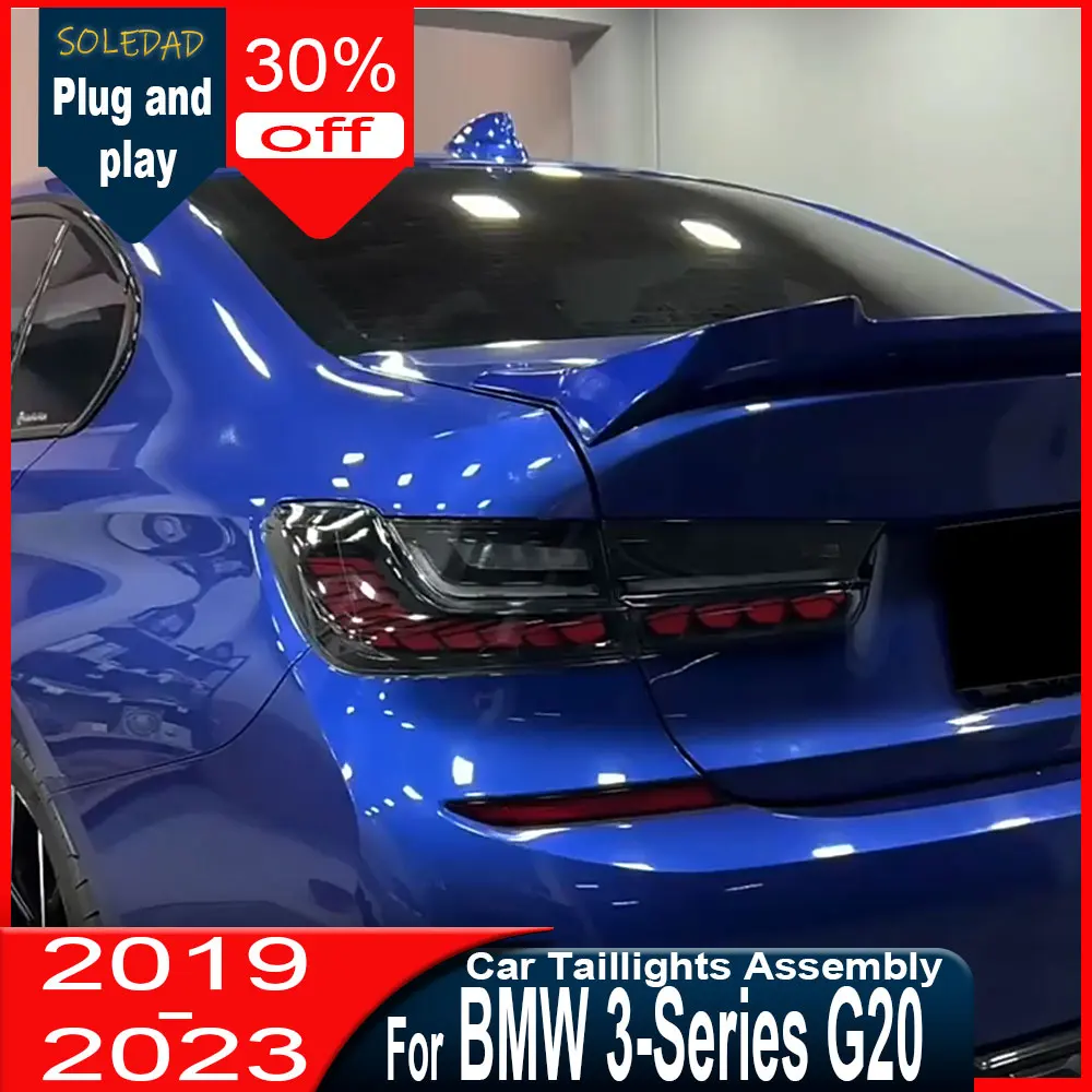 Car Taillight For BMW G20 GTS 2019-2023 330i 340i M3 330e M340i G80 3 Series LED Tail Lights Rear Lamps Brake Lamp Turn Signal