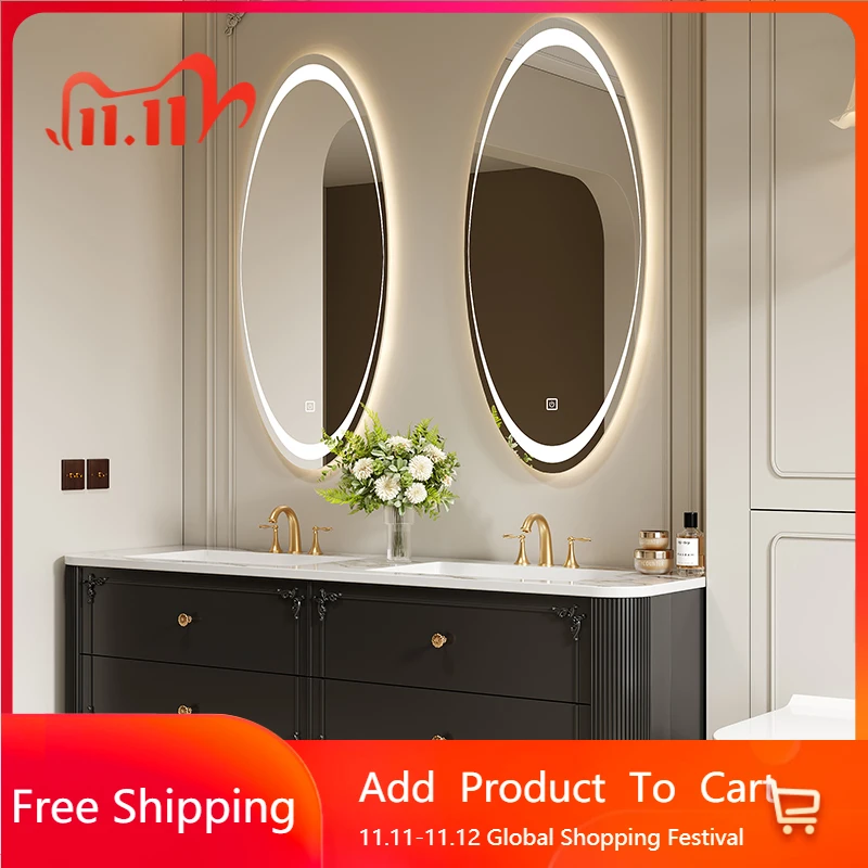 

Smart Light Luxury Bathroom Cabinet Rock Storage Modern Washbasin Toilet Oak Black Tall Drawers Gabinete De Banheiro Furniture