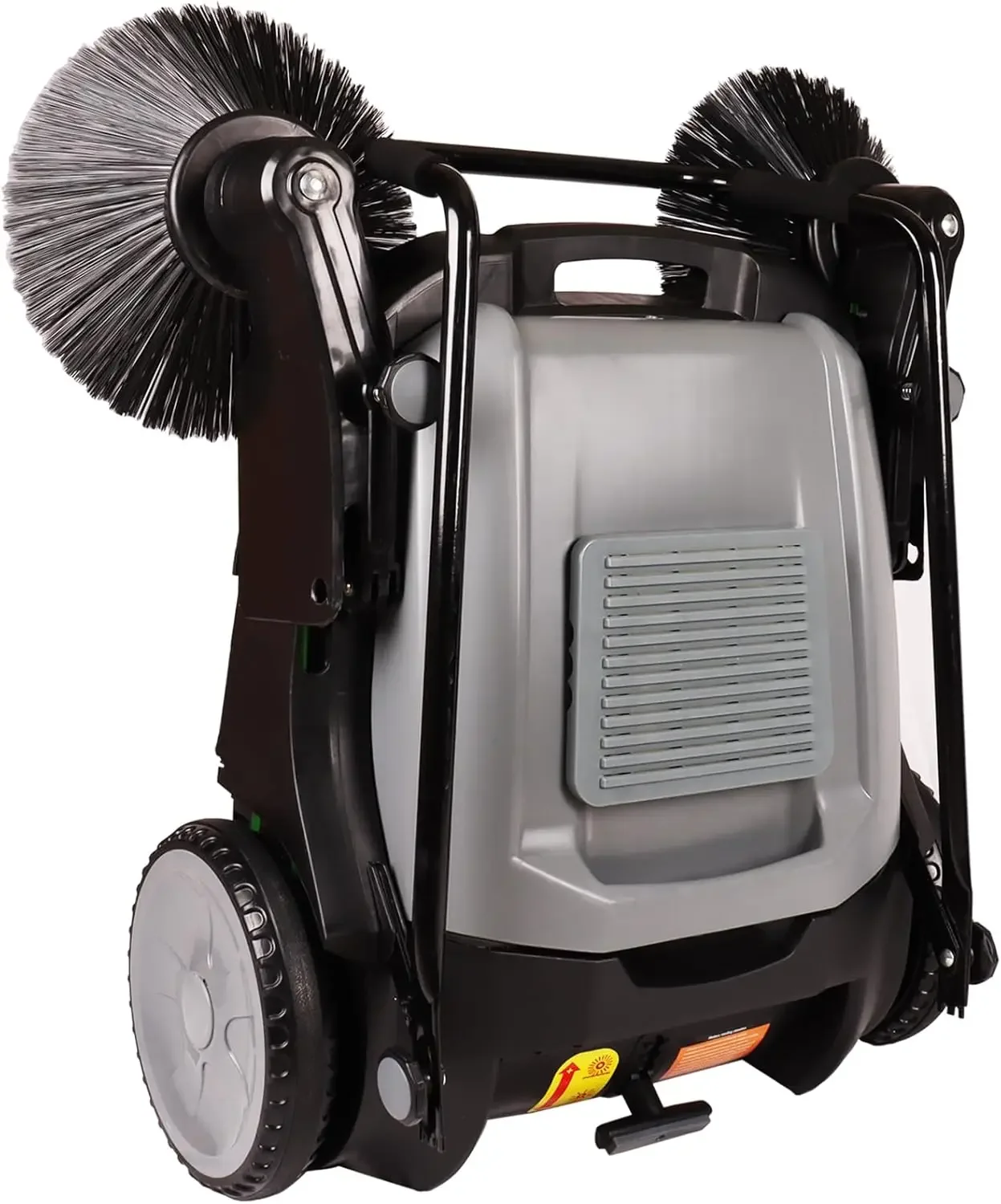 Walk Behind Push Sweeper,41" Sweeping Width,14.5 Gallon Capacity,Large Area Floor Cleaning of Dust Litter