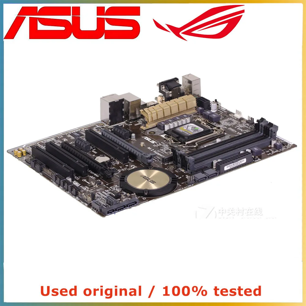 Imagem -02 - Placa-mãe do Computador Lga 1150 Ddr3 32g Desktop Mainboard Sata Iii Pci-e 3.0 X16 Asus-z97-c